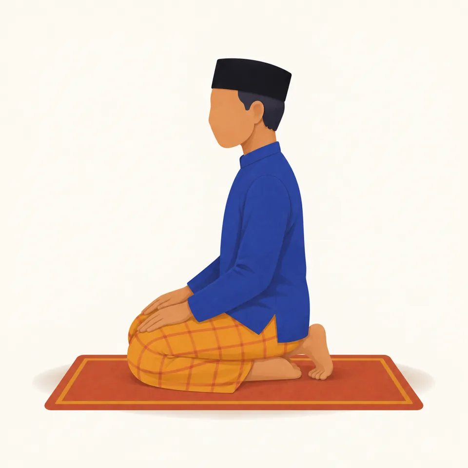 Ilustrasi: Duduk di antara dua sujud