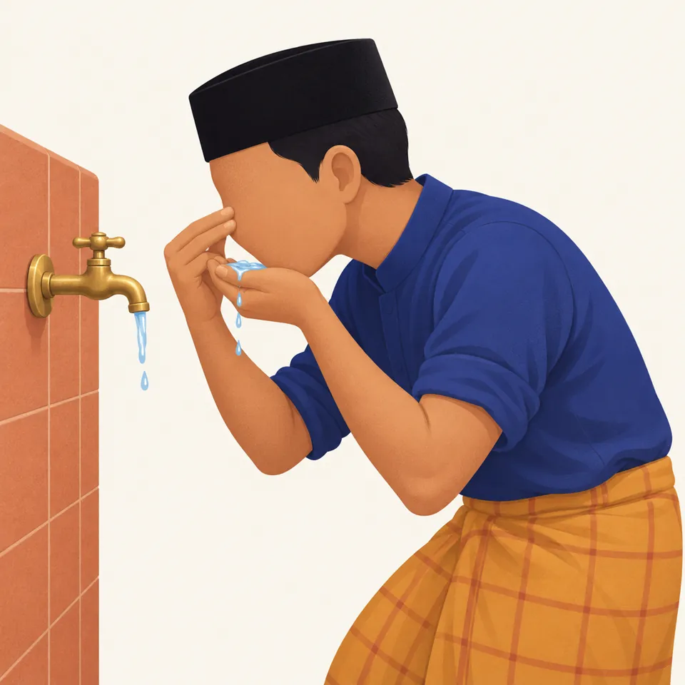 Ilustrasi: Membersihkan hidung