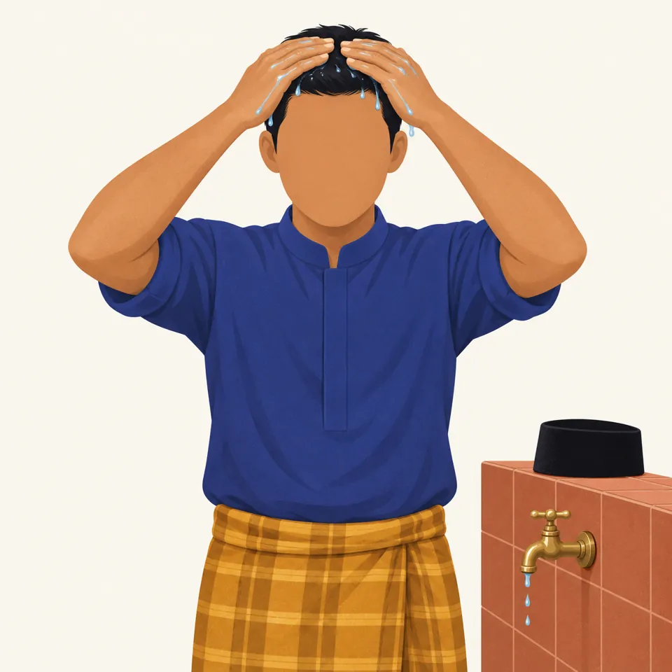 Ilustrasi: Usap sebagian kepala